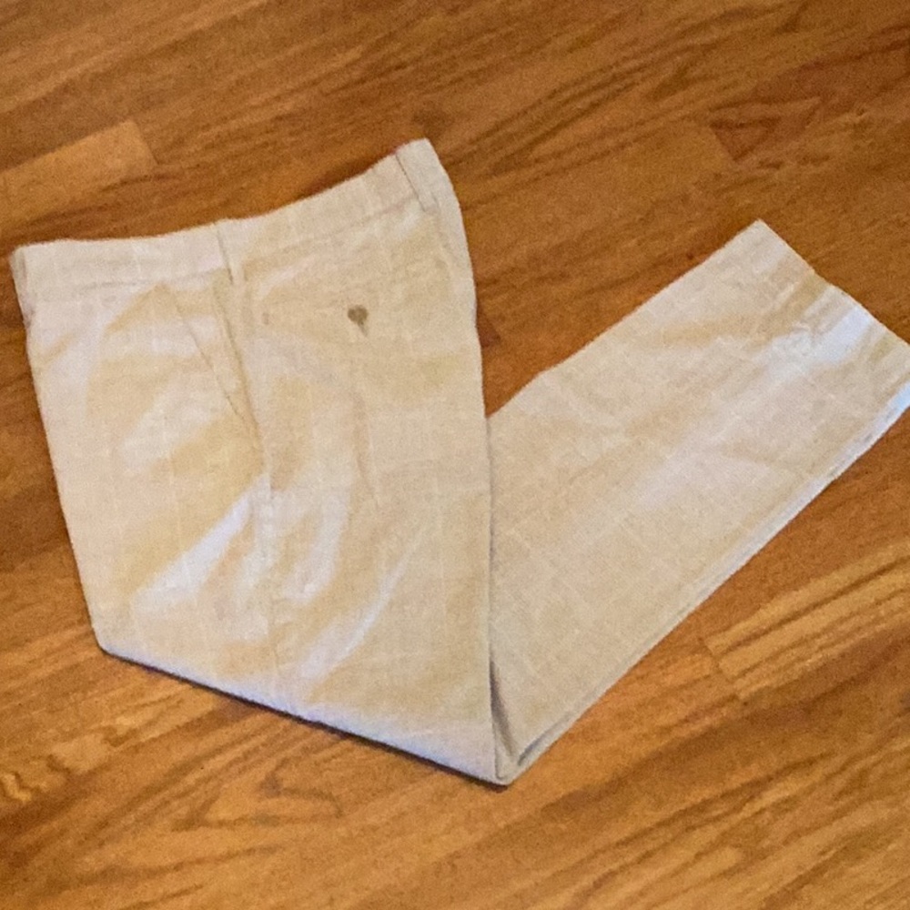 J. Crew Men's Tan Dress Pants Straight Leg Size 34W